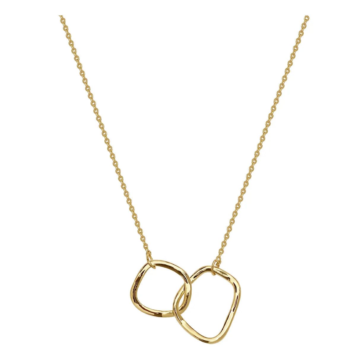 Copper 18K Gold Plated Retro Simple Style Solid Color Plating Pendant Necklace