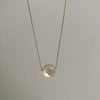 Copper 18K Gold Plated Simple Style Artistic Star Moon Flower Inlay Shell Necklace