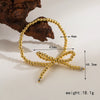 Copper 18K Gold Plated Simple Style Classic Style Beaded Patchwork Plating Round Bracelets