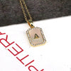 Copper 18K Gold Plated Simple Style Classic Style Plating Inlay Letter Shell Pendant Necklace