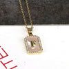 Copper 18K Gold Plated Simple Style Classic Style Plating Inlay Letter Shell Pendant Necklace