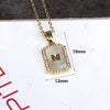 Copper 18K Gold Plated Simple Style Classic Style Plating Inlay Letter Shell Pendant Necklace