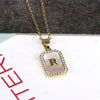 Copper 18K Gold Plated Simple Style Classic Style Plating Inlay Letter Shell Pendant Necklace