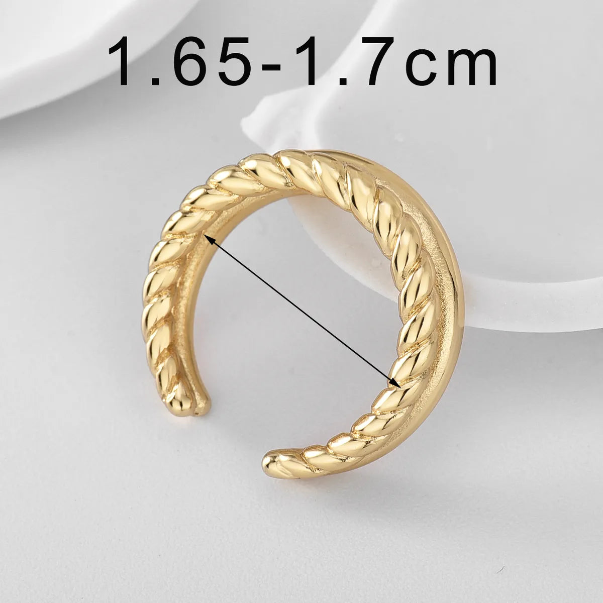 Copper 18K Gold Plated Simple Style Commute Inlay Solid Color Zircon Open Rings