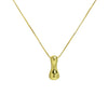 Copper 18K Gold Plated Simple Style Letter Plating Pendant Necklace