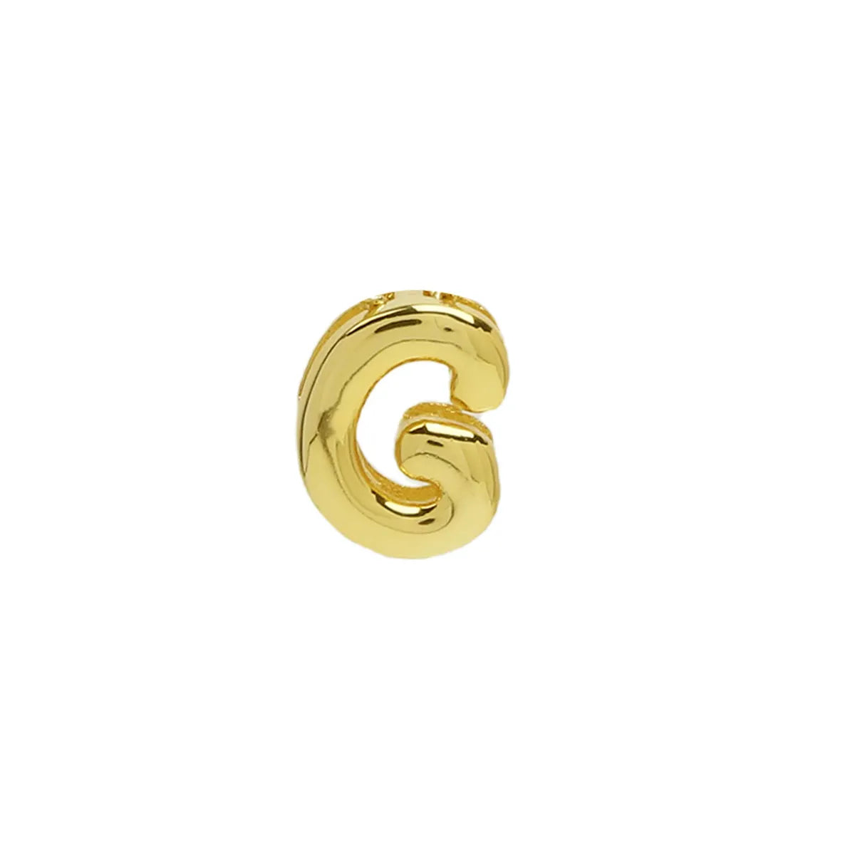 Copper 18K Gold Plated Simple Style Plating Letter Pendants