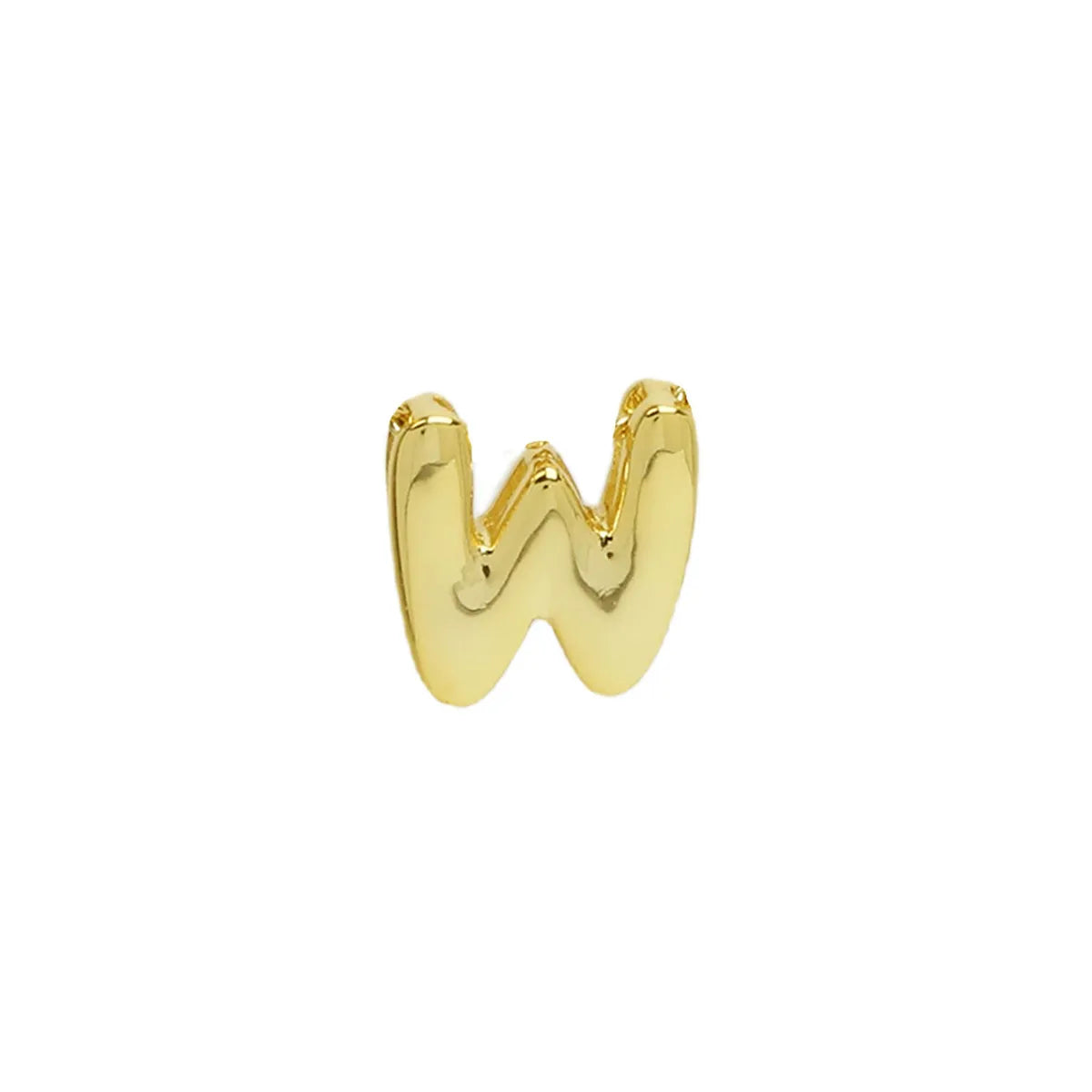 Copper 18K Gold Plated Simple Style Plating Letter Pendants