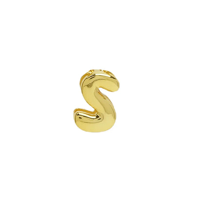 Copper 18K Gold Plated Simple Style Plating Letter Pendants