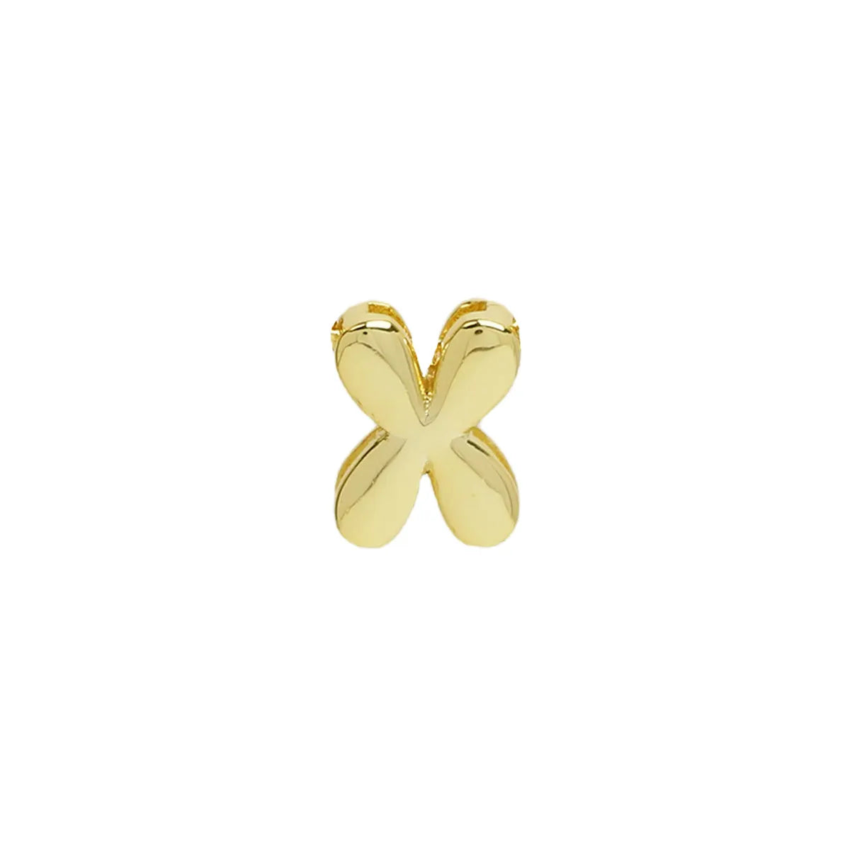 Copper 18K Gold Plated Simple Style Plating Letter Pendants