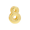 Copper 18K Gold Plated Simple Style Plating Letter Pendants