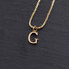 Copper 18K Gold Plated Simple Style Shiny Metallic Plating Letter Pendant Necklace