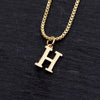 Copper 18K Gold Plated Simple Style Shiny Metallic Plating Letter Pendant Necklace