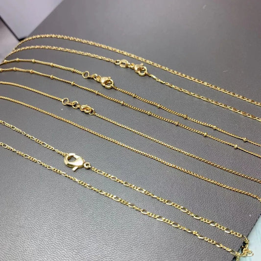 Copper 18K Gold Plated Solid Color Necklace