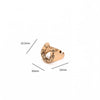 Copper 18K Gold Plated U Shape Hat Open Rings