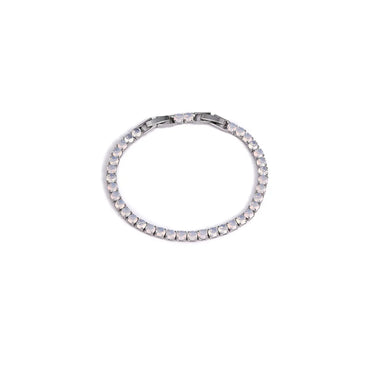 Copper 18K Gold Plated White Gold Plated Elegant Vacation Simple Style Geometric Polishing Inlay Zircon Bracelets