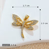 Copper Animal Zodiac Microinlaid 18K Goldplated Jewelry Dragonfly Pendant For Women