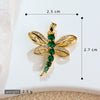 Copper Animal Zodiac Microinlaid 18K Goldplated Jewelry Dragonfly Pendant For Women