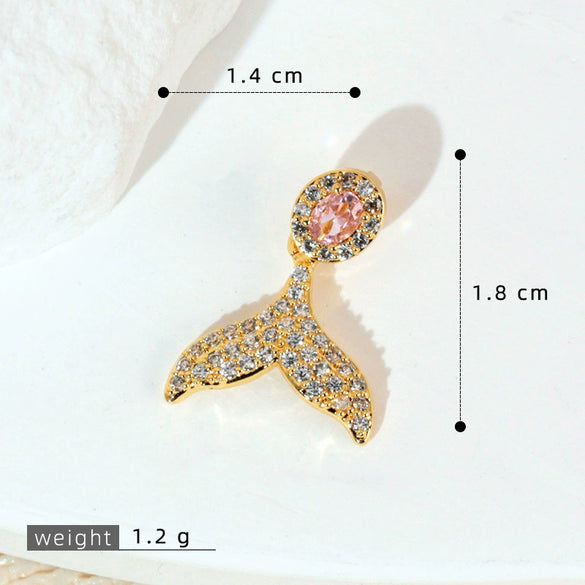 Copper Animal Zodiac Shape Minimalist Diamond Pendant Necklace And Earrings Accessories