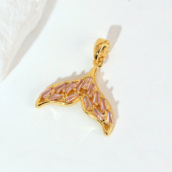 Copper Animal Zodiac Shape Minimalist Diamond Pendant Necklace And Earrings Accessories