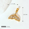 Copper Animal Zodiac Shape Minimalist Diamond Pendant Necklace And Earrings Accessories