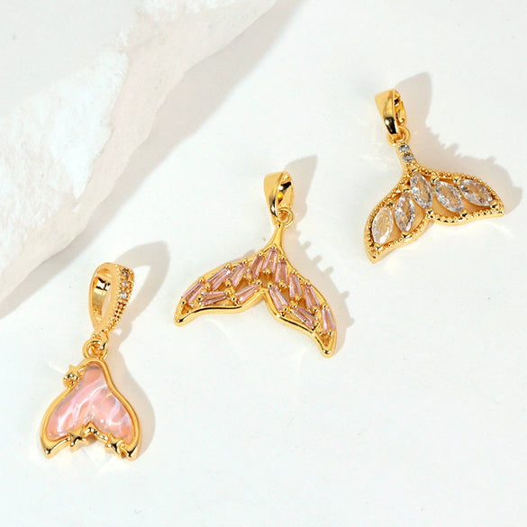 Copper Animal Zodiac Shape Minimalist Diamond Pendant Necklace And Earrings Accessories