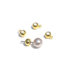 Copper Ball Ear Plug And Stud Handmade Jewelry With 14K Gold Electroplated Treatment