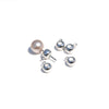 Copper Ball Ear Plug And Stud Handmade Jewelry With 14K Gold Electroplated Treatment