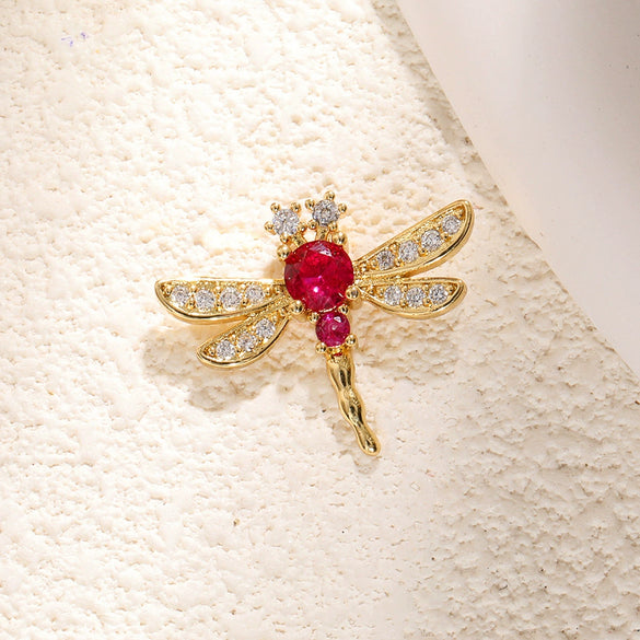 Copper Bee Butterfly Dragonfly Owl Dripping Oil Style Necklace Pendant Diy Accessories With Zircon Abalone Shellfish White Shellfish