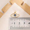 Copper Blue Eyes And Devil's Eye Inlay Jewelry Pendant And Bracelet Set