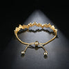 Copper Bracelet Brass Zircon Bracelet Crystal Adjustable Allmatch New Jewelry