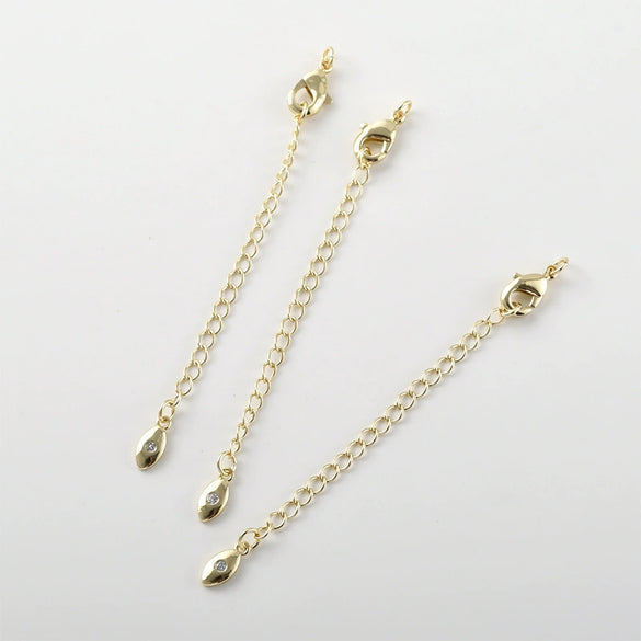 Copper Butterfly Starburst Lobster Clasp Tail Chain Long Chain Jewelry Accessories 14K Gold Electroplated