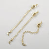Copper Butterfly Starburst Lobster Clasp Tail Chain Long Chain Jewelry Accessories 14K Gold Electroplated