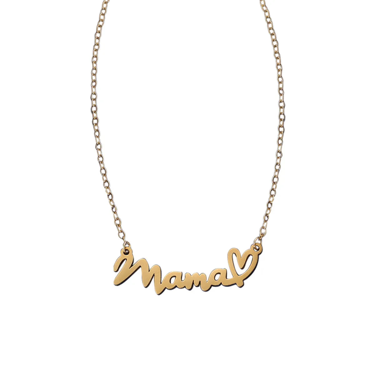 Copper Casual Modern Style Classic Style Asymmetrical Letter Pendant Necklace