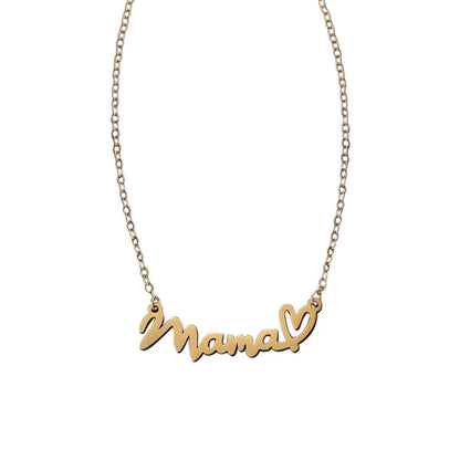 Copper Casual Modern Style Classic Style Asymmetrical Letter Pendant Necklace