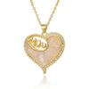 Copper Chain Heart Shape Pendant Necklace