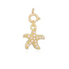 Copper Crab Turtle And Starfish Pendant With Pearl Detail And Drip Oil Finish For Bracelets And Necklaces