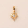 Copper Cross Pendant Jewelry Accessories With Microinlaid Zircon Electroplating Geometric Ushaped Design