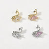 Copper Cygnet Pendant Jewelry Accessories Electroplated Hand Made With Sweet Powder Zirconium