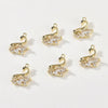 Copper Cygnet Pendant Jewelry Accessories Electroplated Hand Made With Sweet Powder Zirconium