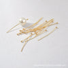 Copper Electroplated Ball Needle Handmade Earrings Material For Beaded Jewelry Accessories