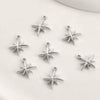 Copper Electroplated Colorpreserving Cross Star Sparkling Zircon Pendant Diy Handmade Jewelry Accessories