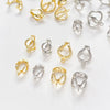 Copper Electroplated Diagonal Hidden Buckle Jewelry Accessories With Line Pattern