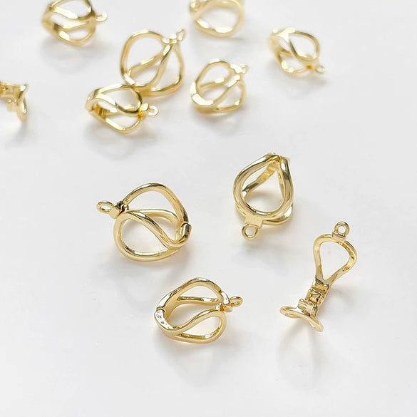 Copper Electroplated Diagonal Hidden Buckle Jewelry Accessories With Line Pattern