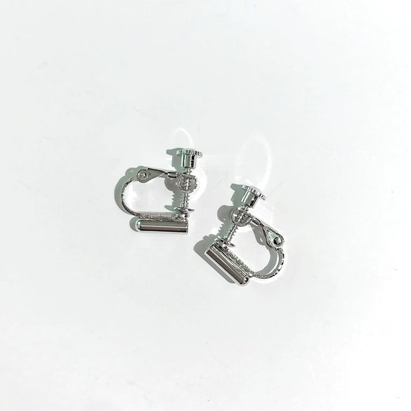 Copper Electroplated Female Adjustable Spiral Ear Clip And Ear Stud Converter For No Ear Holes Diy Design