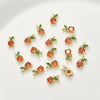 Copper Electroplated Fruit Grape Pineapple Strawberry Zircon Pendant Jewelry Accessories