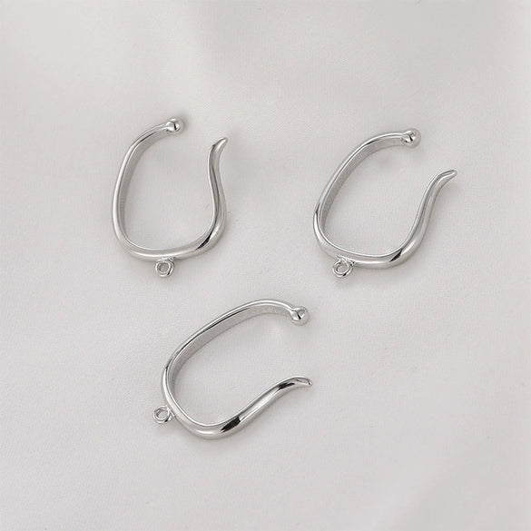 Copper Electroplated Hand Made Ear Bone Clip Accessories For Non Pierced Ears
