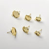 Copper Electroplated Handmade Beads Earrings Accessories With Hanging Ear Needle