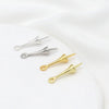 Copper Electroplated 18K Real Gold Belt Hanging Half Hole Pearl Pin Sheep's Eye Pendant Diy Accessories