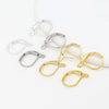 Copper Electroplated 18K Real Gold Earrings With French Ear Hooks Diy Accessories