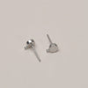 Copper Electroplated 14K True Gold Color Round Ear Jewelry Base Material Accessories With Hanging Silver Pin
